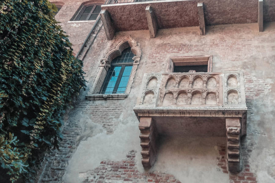 Der Balkon von Julia in Verona.