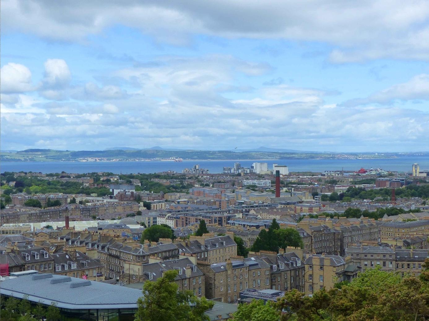 Foto von Edingburgh von oben